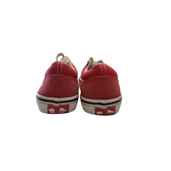 Vans Kids Red & White Old Skool Sneakers Size 12 - Picture 4 of 6